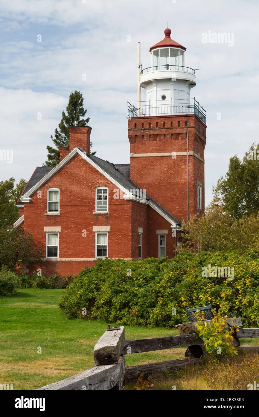 Big Bay Point Lighthouse Stock Photo Alamy