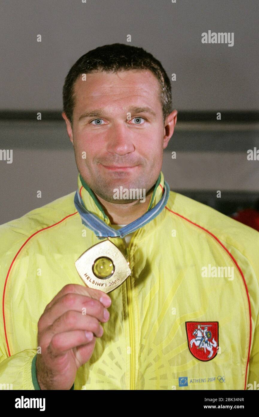 Lithuanian discus thrower Virgilijus Alekna Stock Photo Alamy