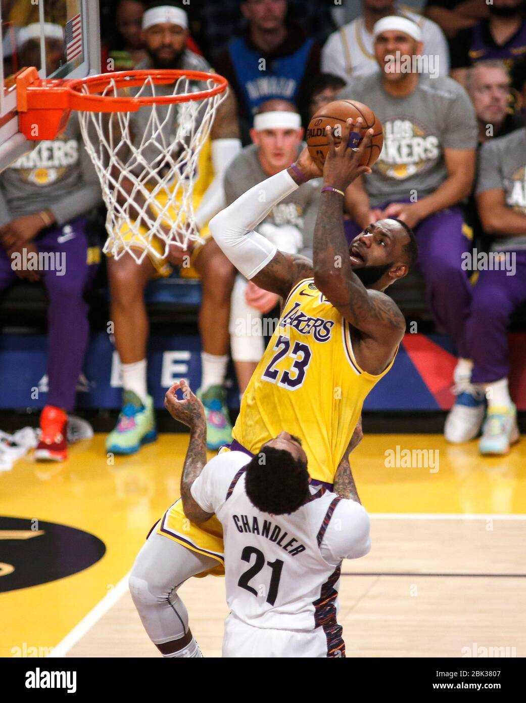 Lebron james lakers hi-res stock photography and images - Alamy