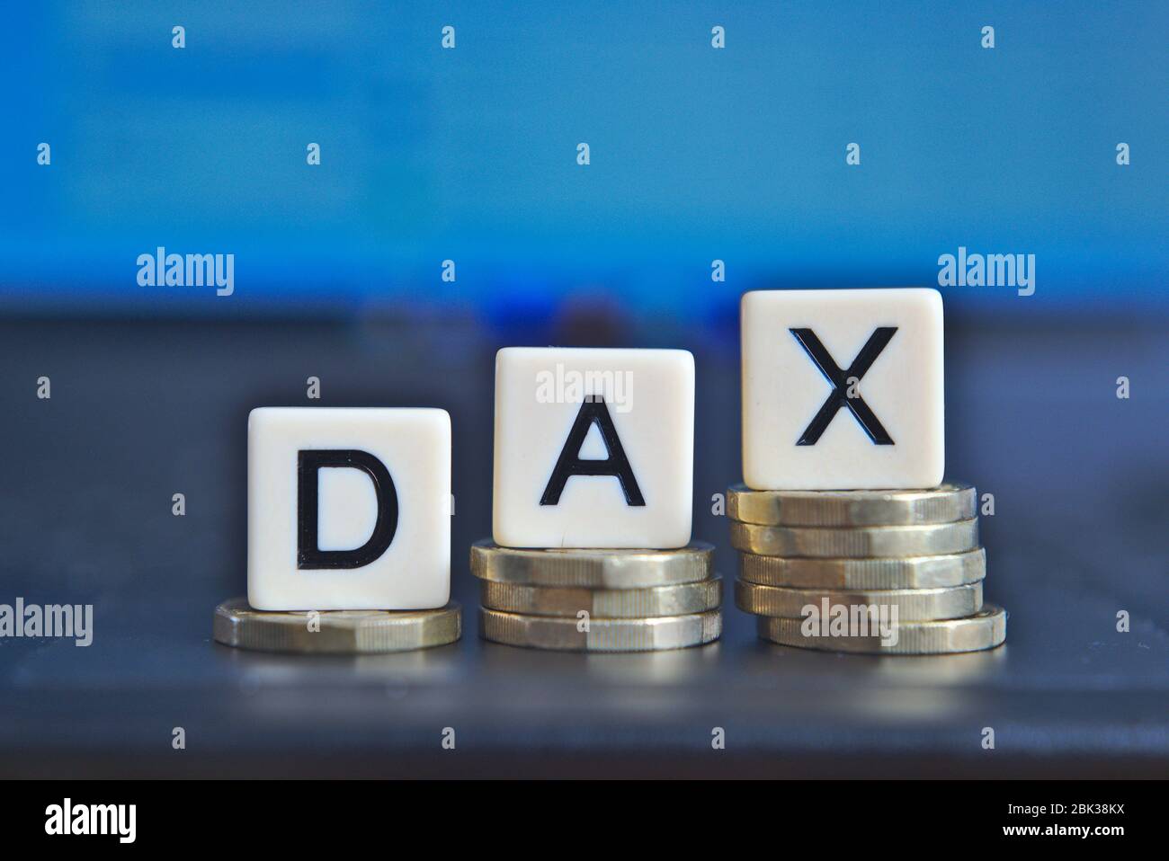 DAX German stock exchange market index Stock Photo