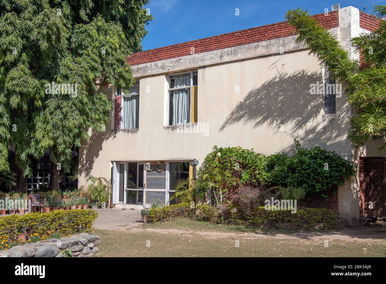 Private house Le Corbusier architect Chandigarh Punjab India Stock