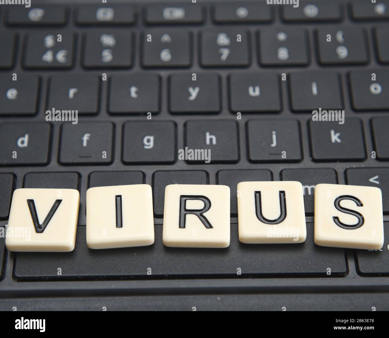 Computer virus infection risk concept image Stock Photo