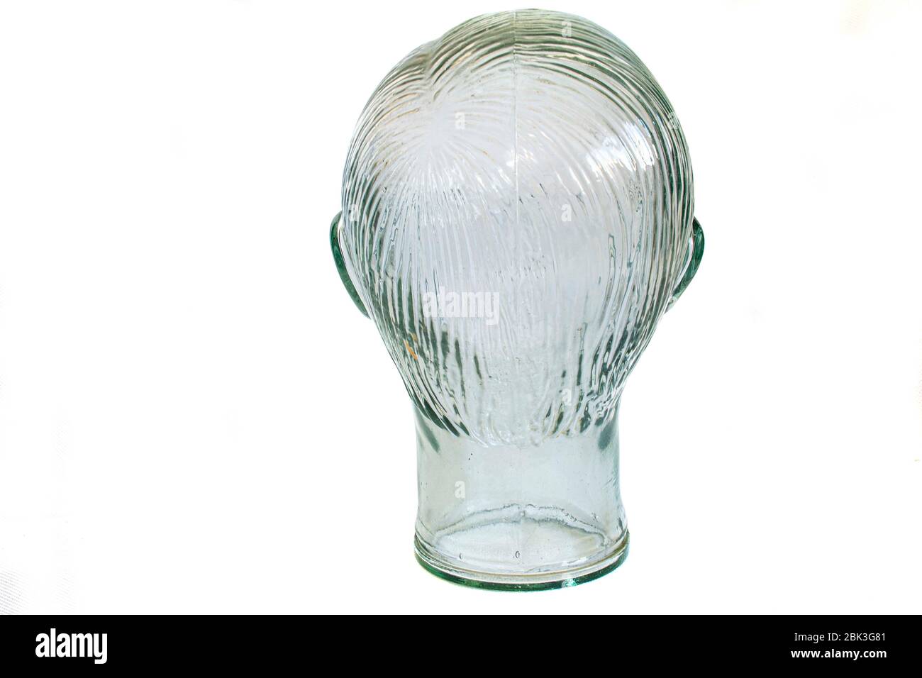 clear  glass head Stock Photo