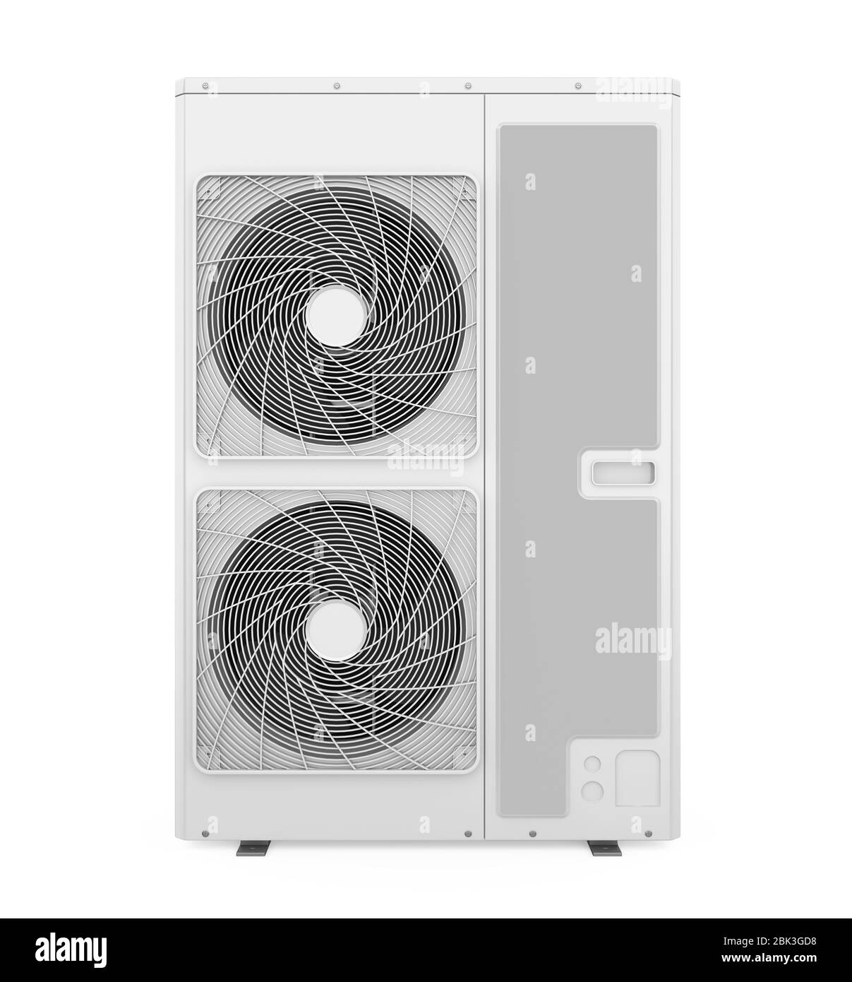 Air Conditioner Outdoor Unit Isolated Stock Photo