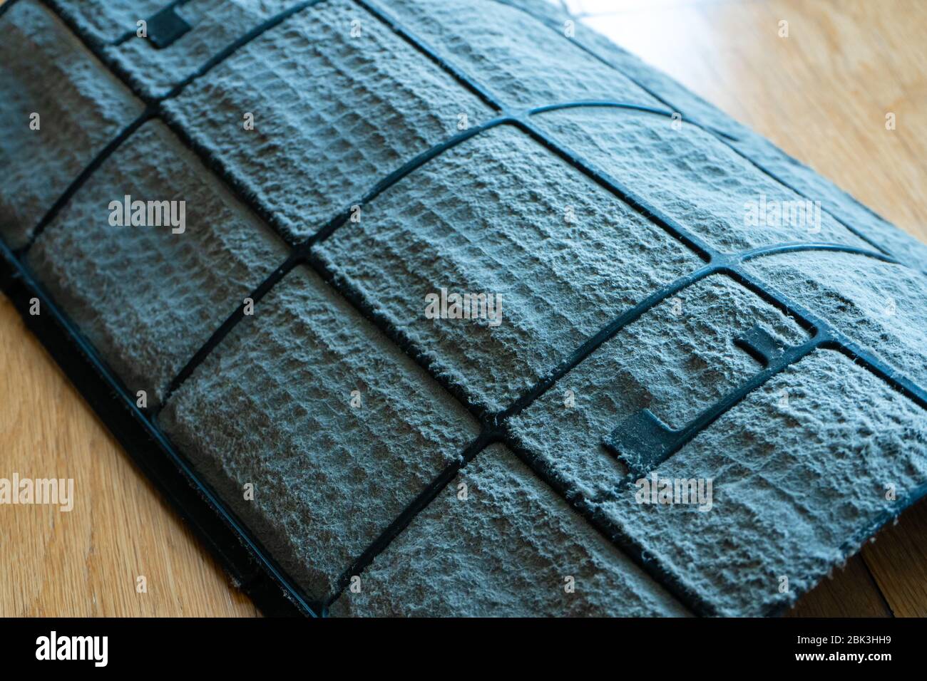 Very dirty air conditioner filter. Health damage from air conditioning