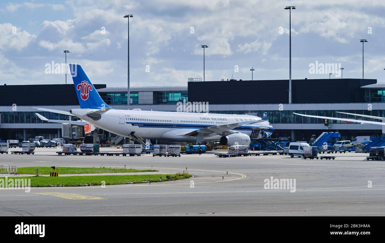 Amsterdam / Netherlands - October 7, 2018: China Southern Airlines Airbus A330-300 at Amsterdam Airport Schiphol in Amsterdam, Netherlands Stock Photo