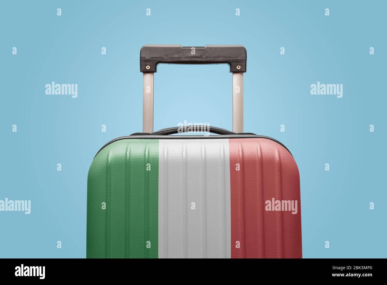 Suitcase with Italian flag design travel europe concept Stock Photo Alamy