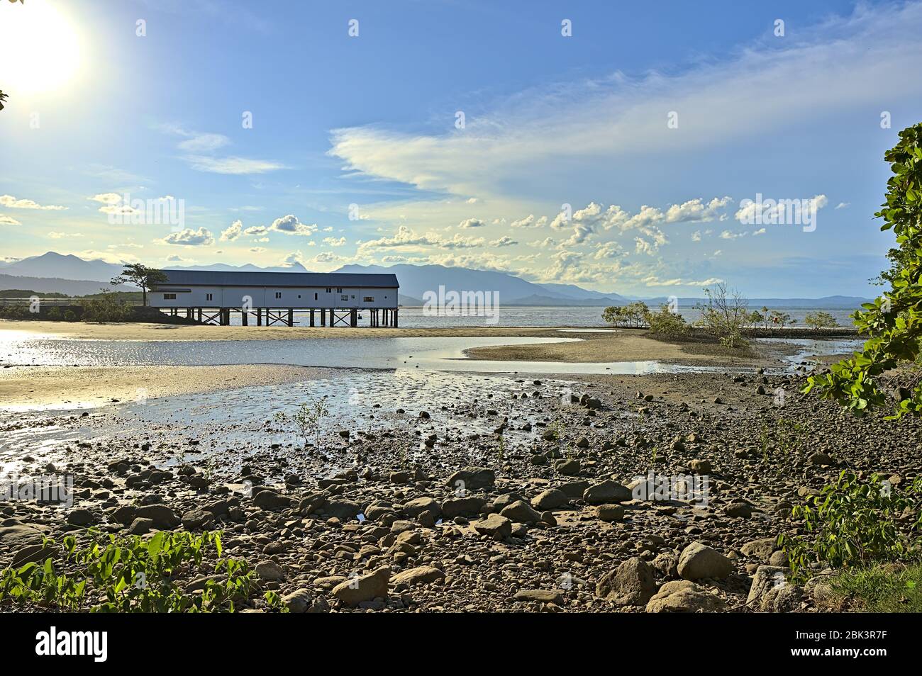 The Sugar Wharf in Port Douglas on the East coast of Australia Stock Photo