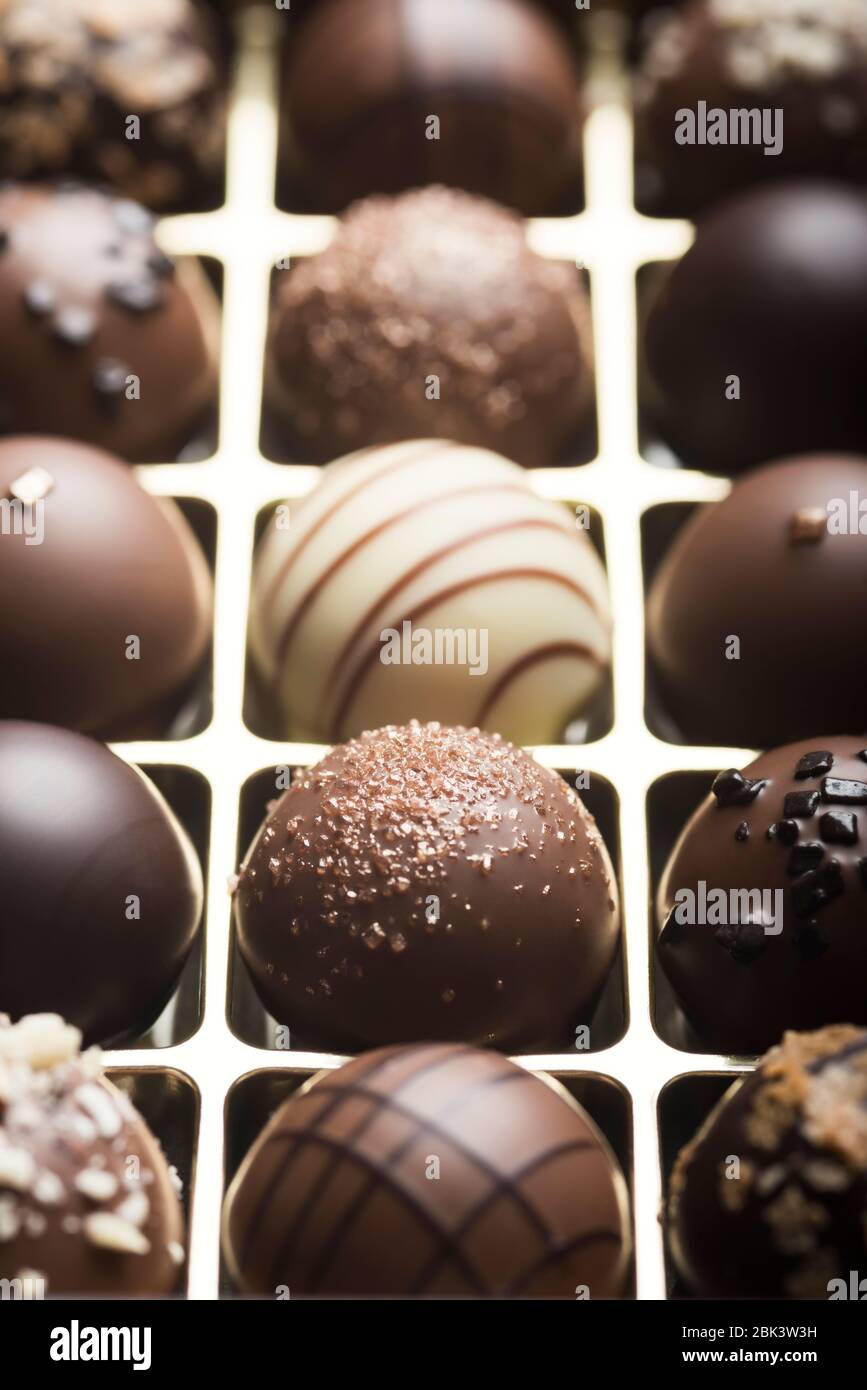 Mixed Luxury Dark And Milk Chocolate Truffles Assorted Delicious 