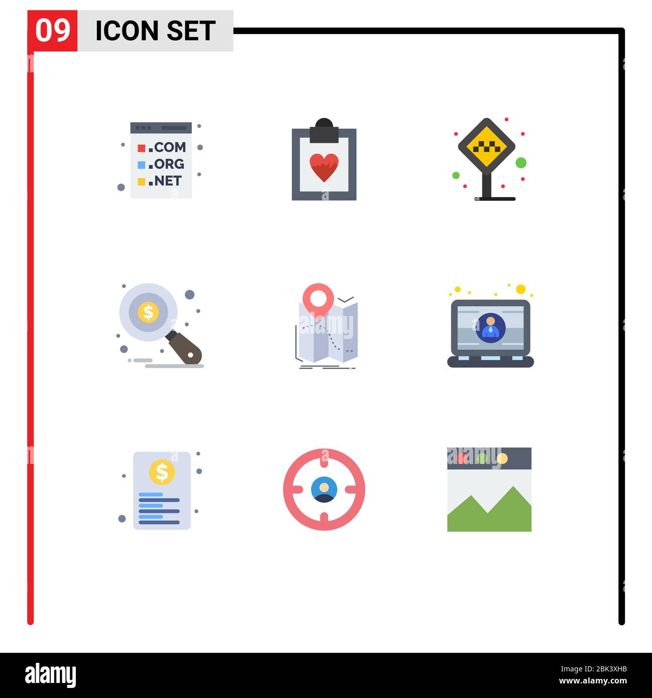 Set of 9 Modern UI Icons Symbols Signs for gps, data analysis, airport,  auditing, taxi stand Editable Vector Design Elements Stock Vector Image &  Art - Alamy