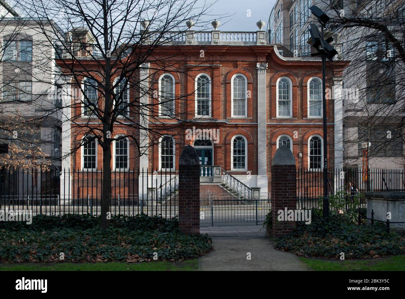 Symmetry Classic English Baroque Architecture Butterwick House Bradmore House Queen Caroline St, Hammersmith, London W6 9YE by Thomas Archer Stock Photo