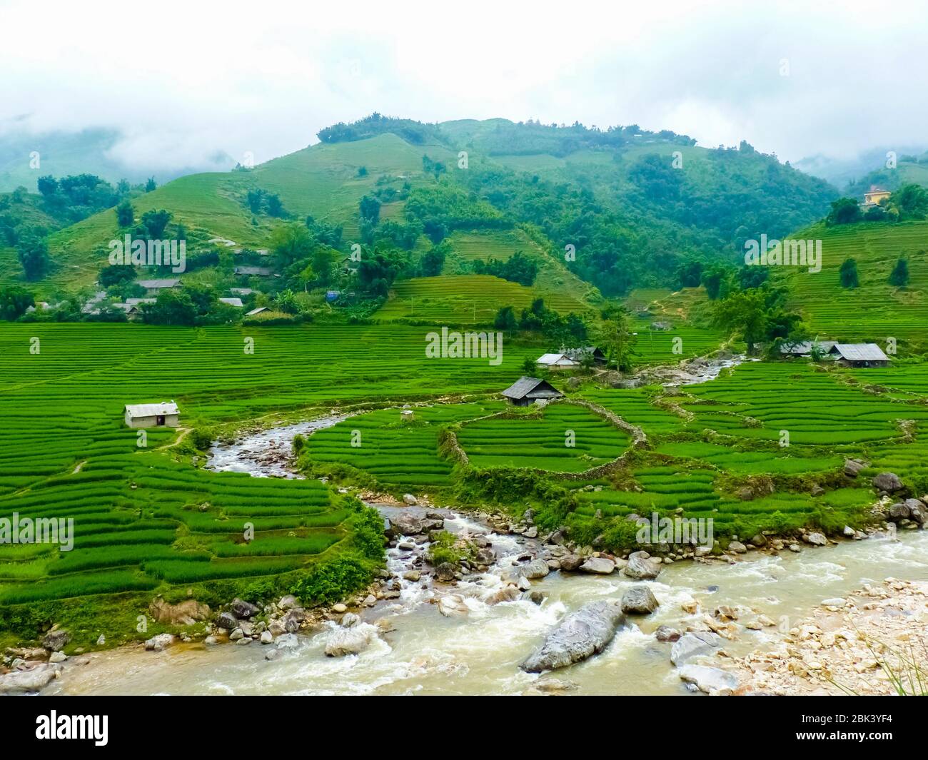 Lào Cai rice fields near Sapa (Chapa) in north mountains of Vietnam ...