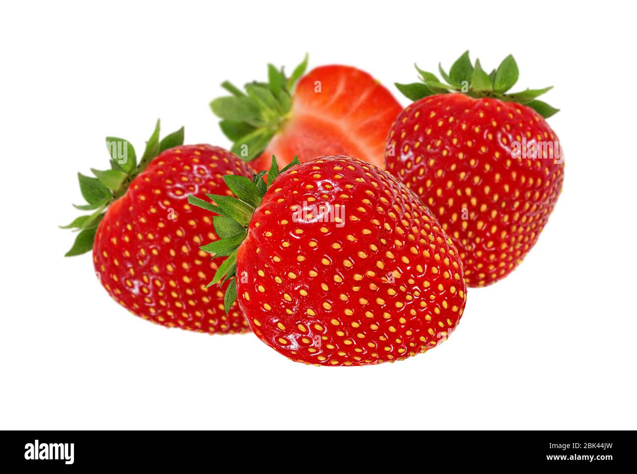 Strawberry isolated on white background Stock Photo - Alamy