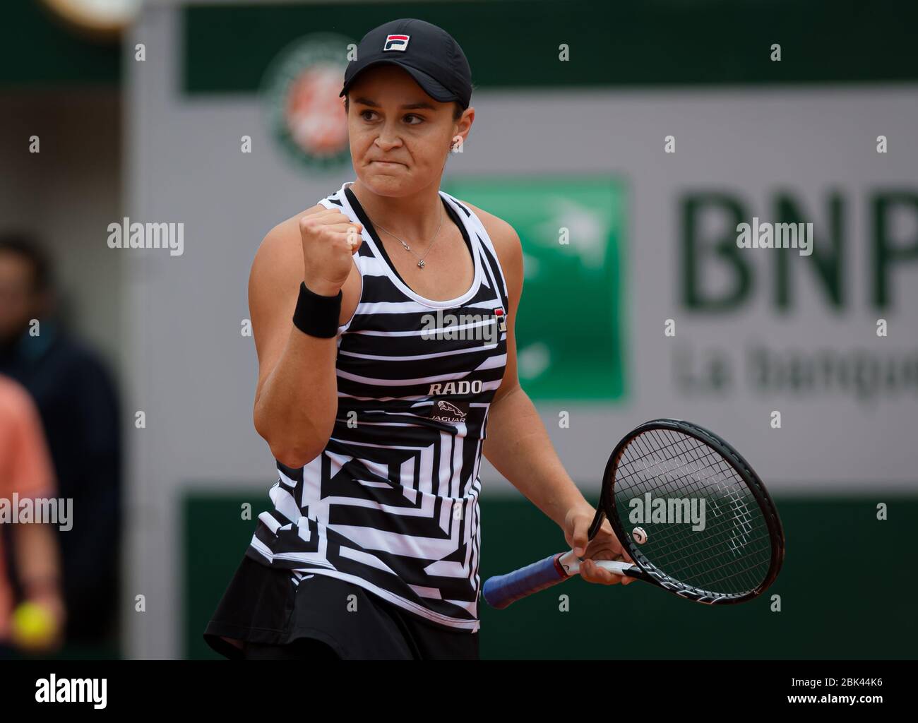 Ashleigh Barty of Australia in action during her semi-final match at ...