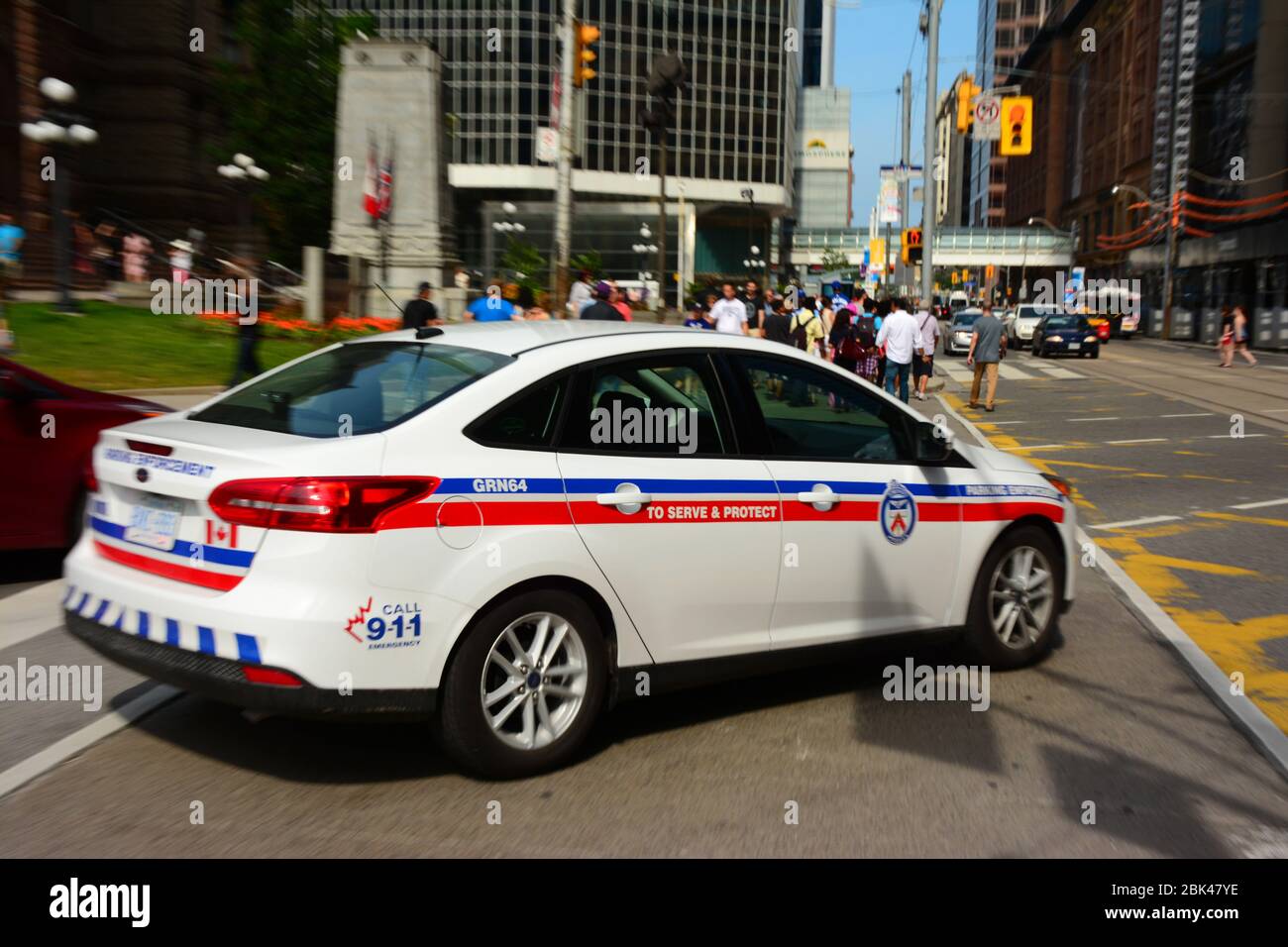 Parking enforcement car in Toronto, Canada Stock Photo Alamy