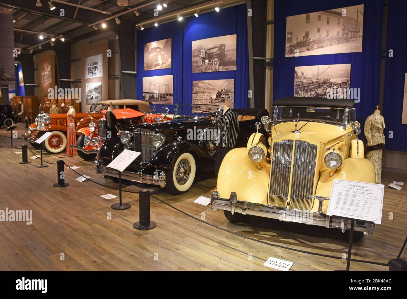 Vintage car museum Stock Photo