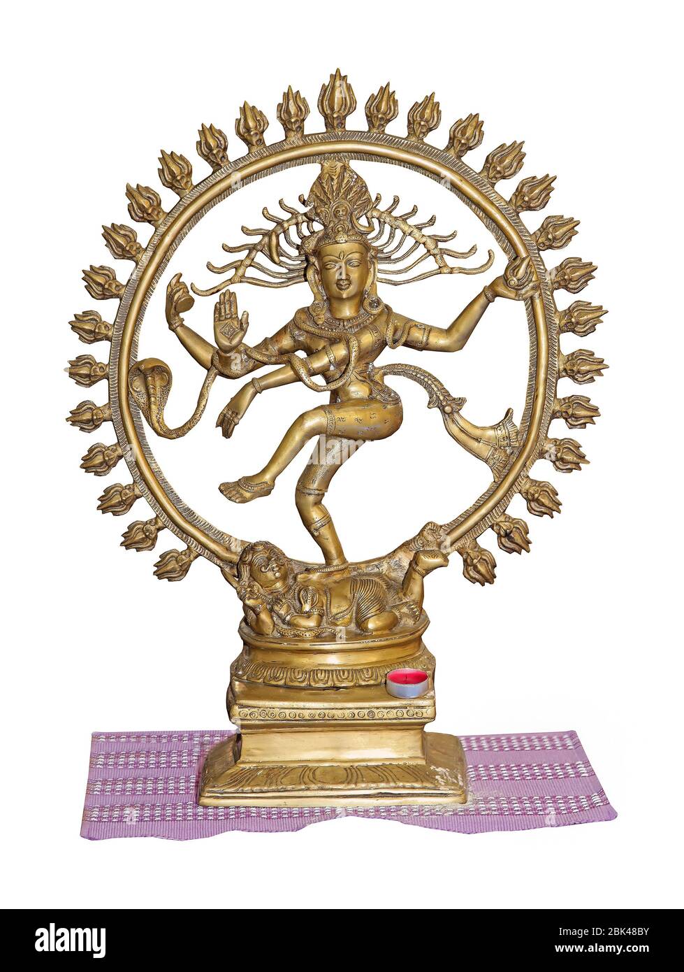 Gold Shiva statue in hindu religion isolated on white Stock Photo Alamy