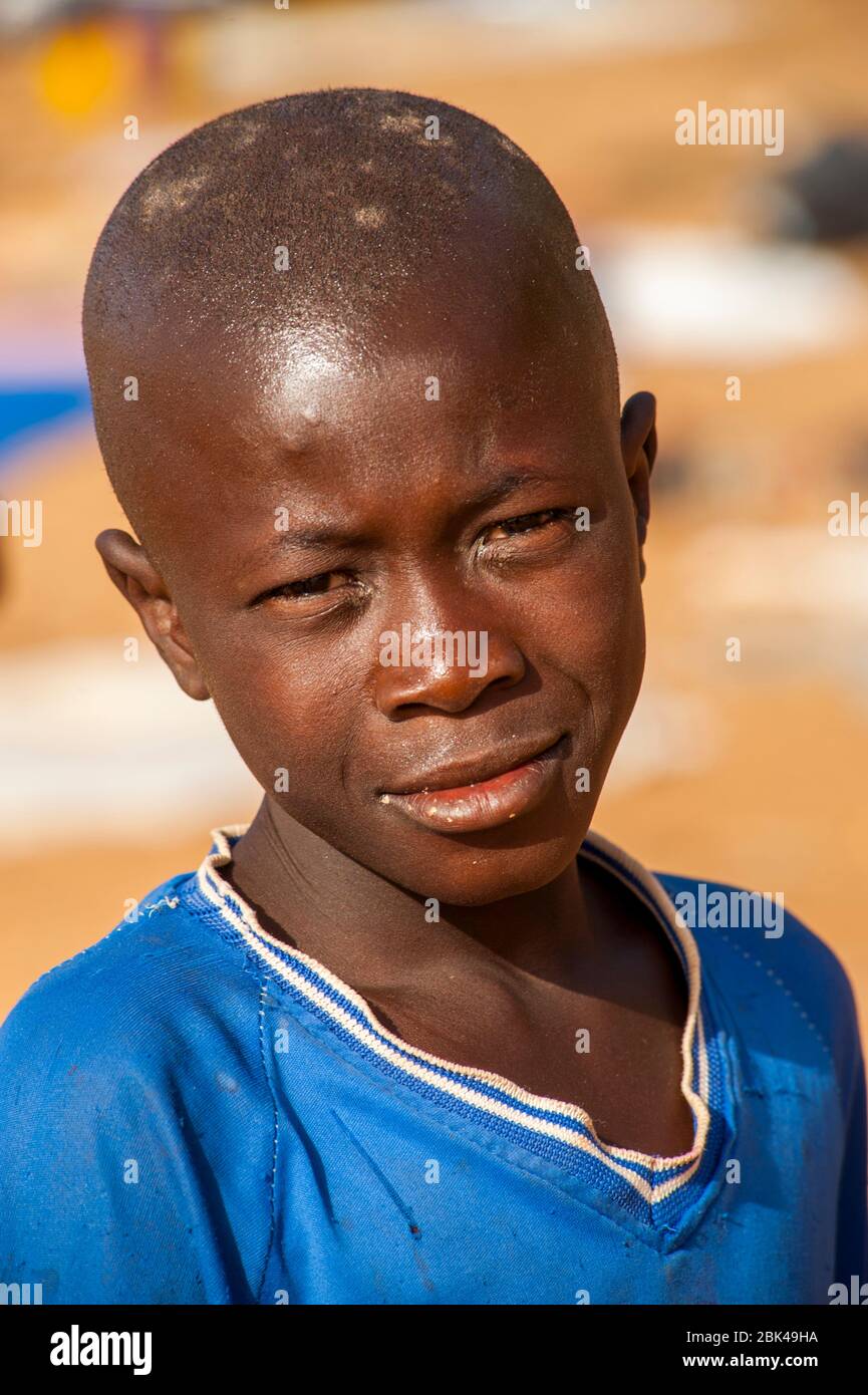 Portrait of a teenage boy in Mopti in Mali, West Africa. Stock Photo