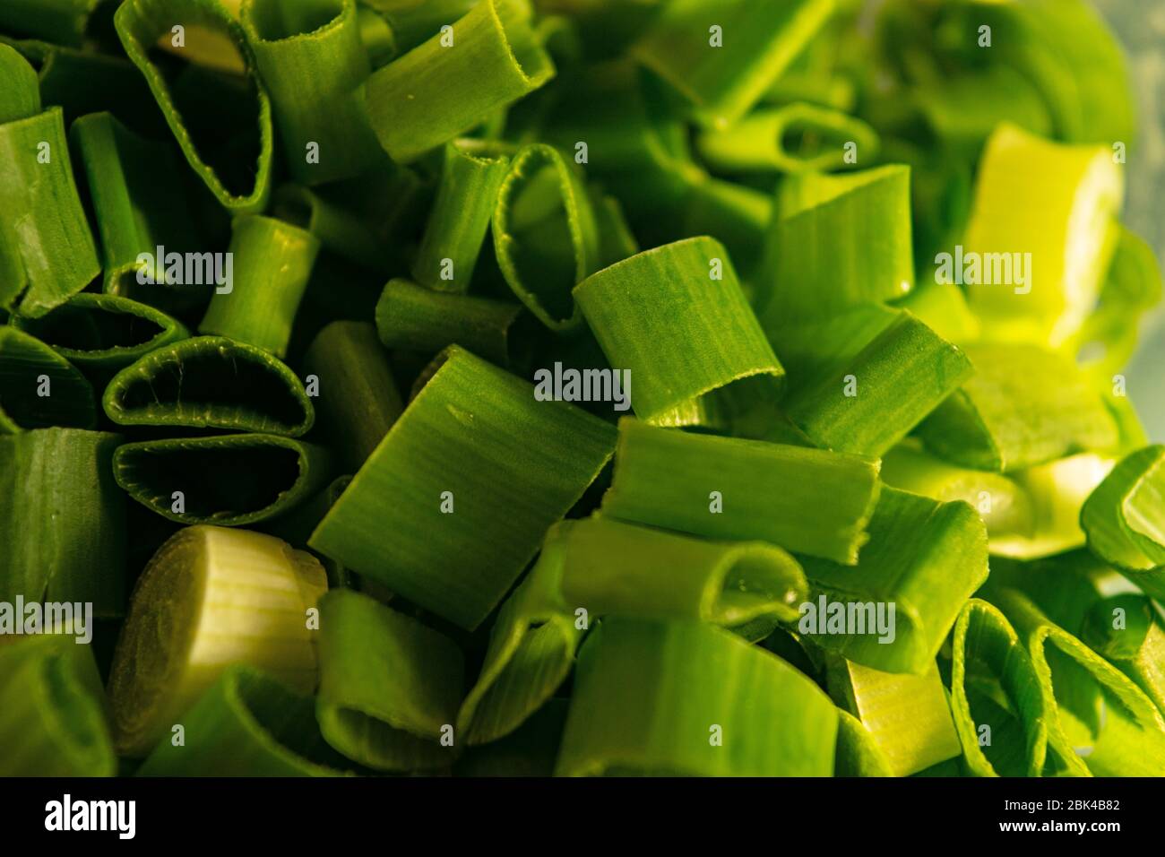 Green onion sliced cutout hi-res stock photography and images - Alamy
