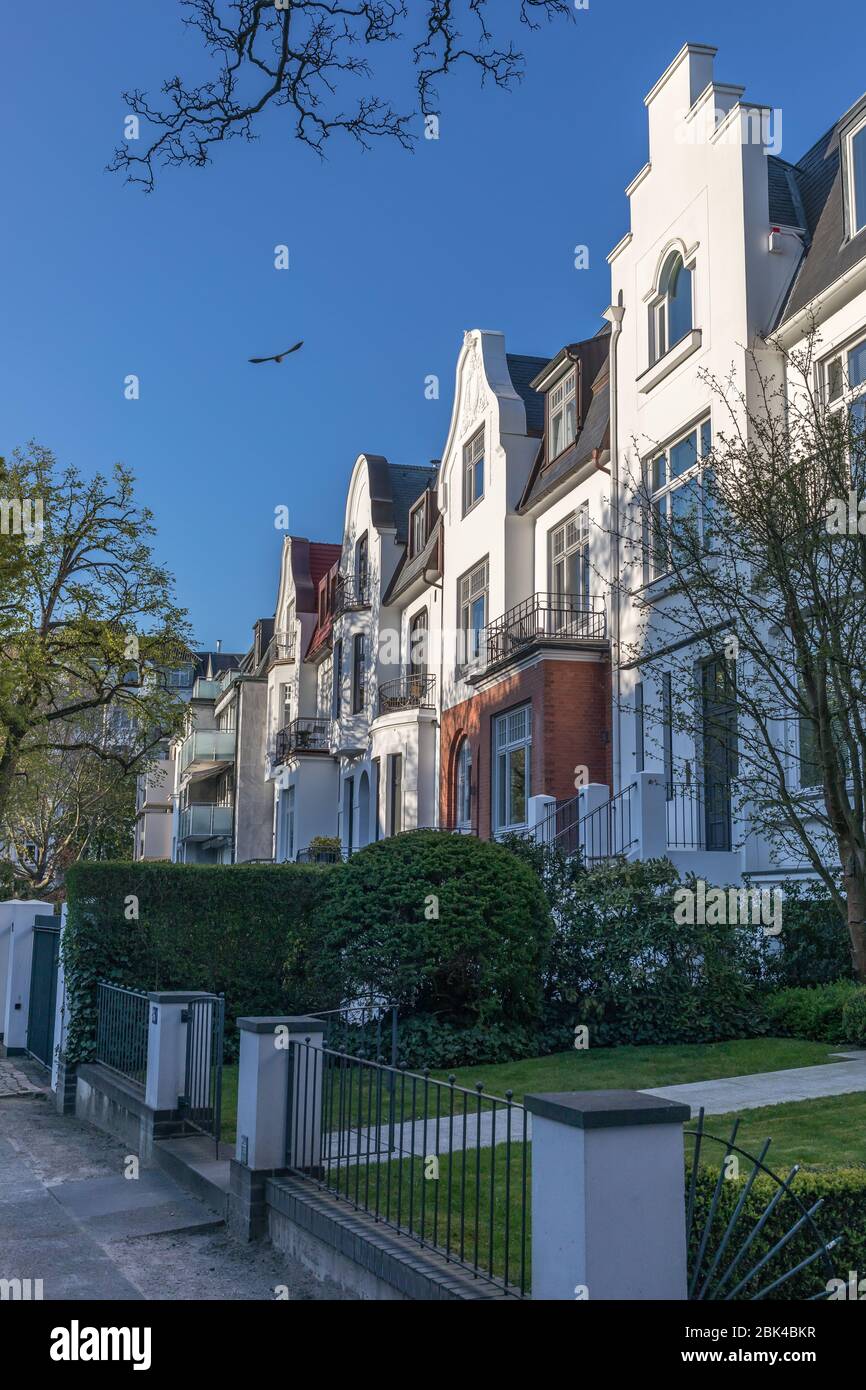 historic row houses in Hamburg Stock Photo Alamy
