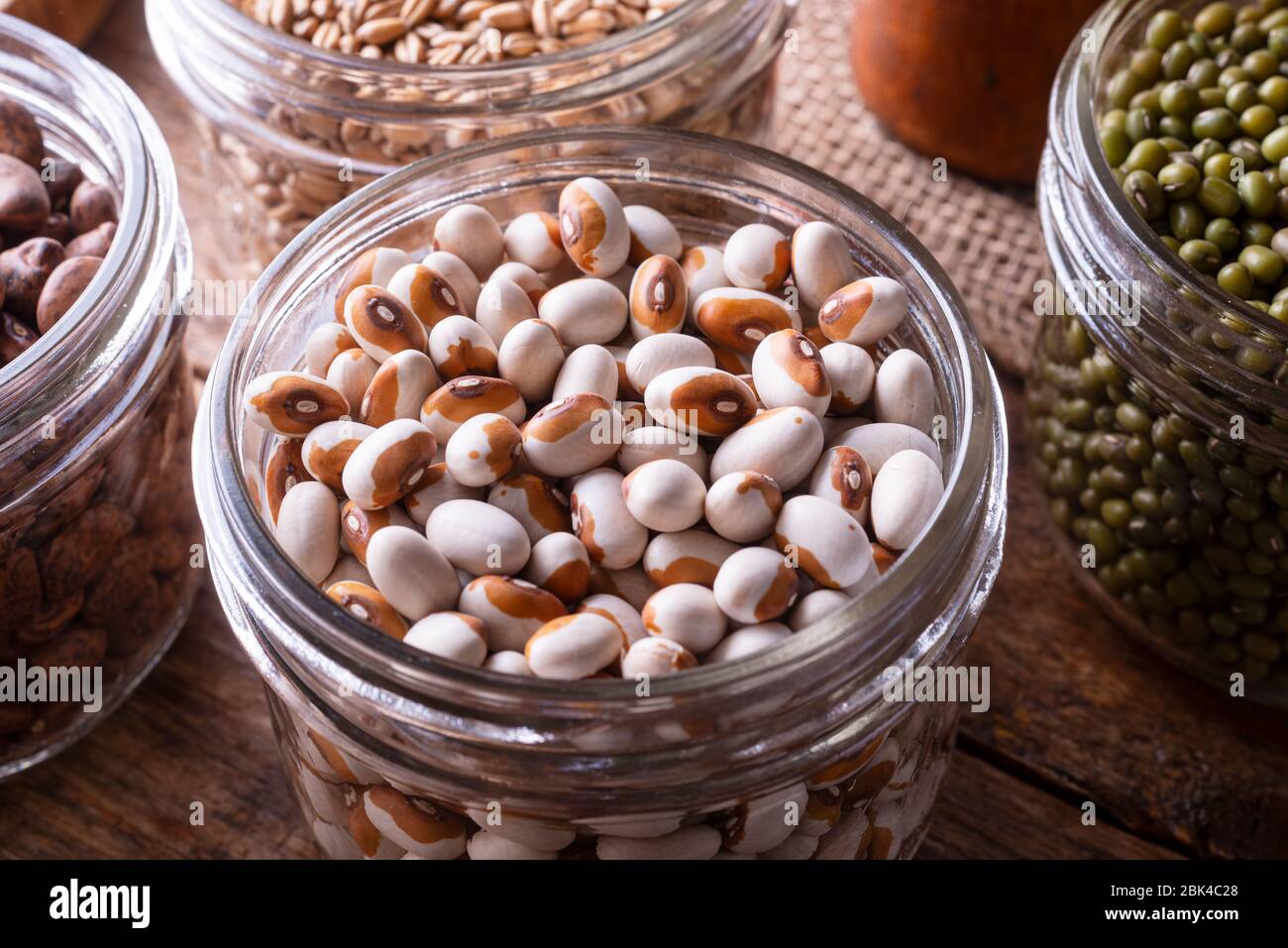 Download Yellow Eye Beans In A Glass Storage Container Stock Photo Alamy Yellowimages Mockups