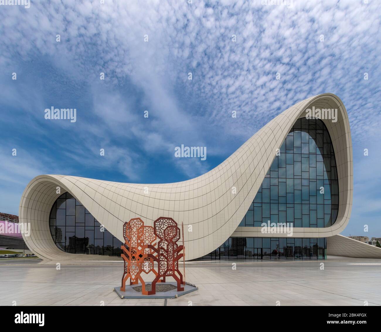 Heydar Aliyev Center in Baku, Azerbaijan Stock Photo
