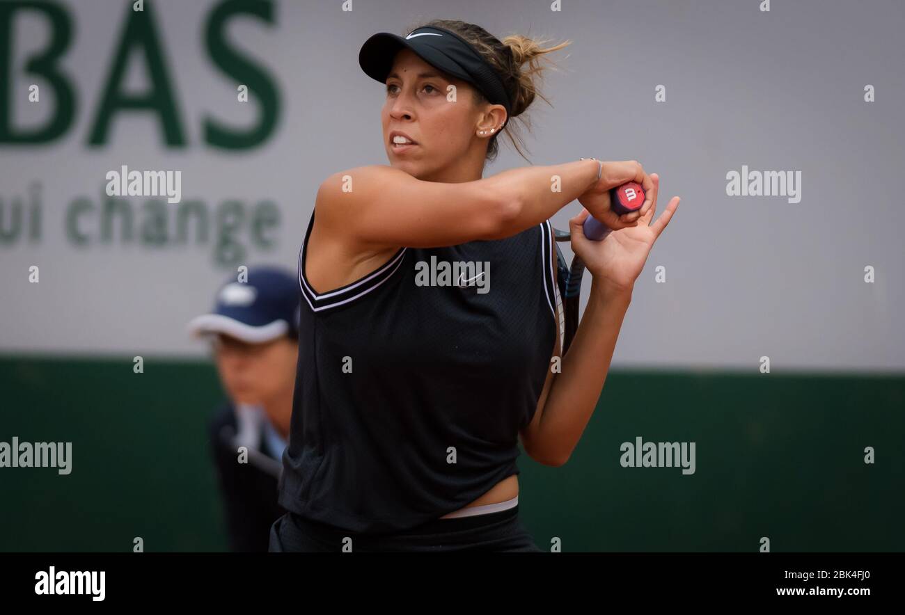 Madison Keys of the United States in action during her secondround