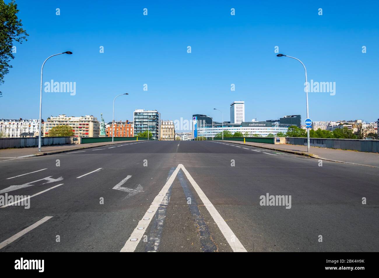 Coronavirus Lockdown in Paris Stock Photo