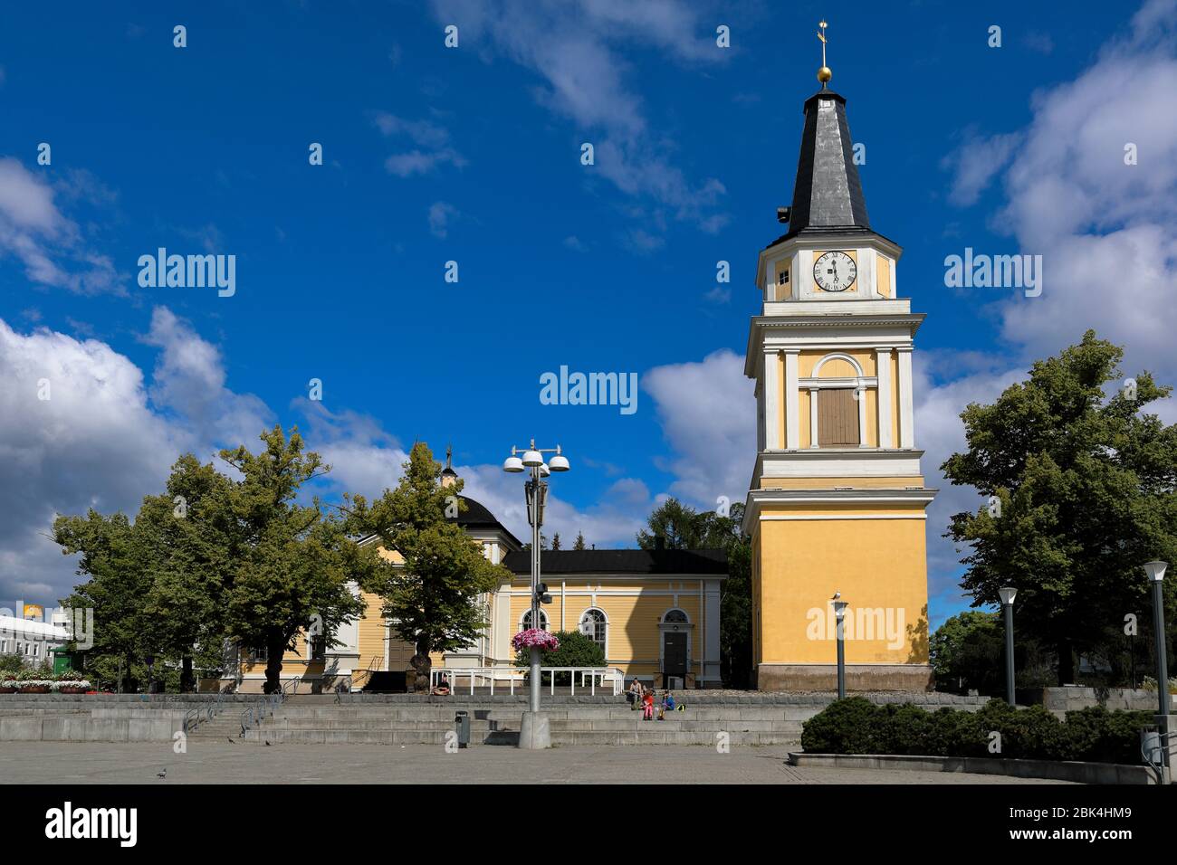 Tampere old church is one of landmarks near city square. Church is mainly  used by Swedish speaking Lutheran congregation Stock Photo - Alamy