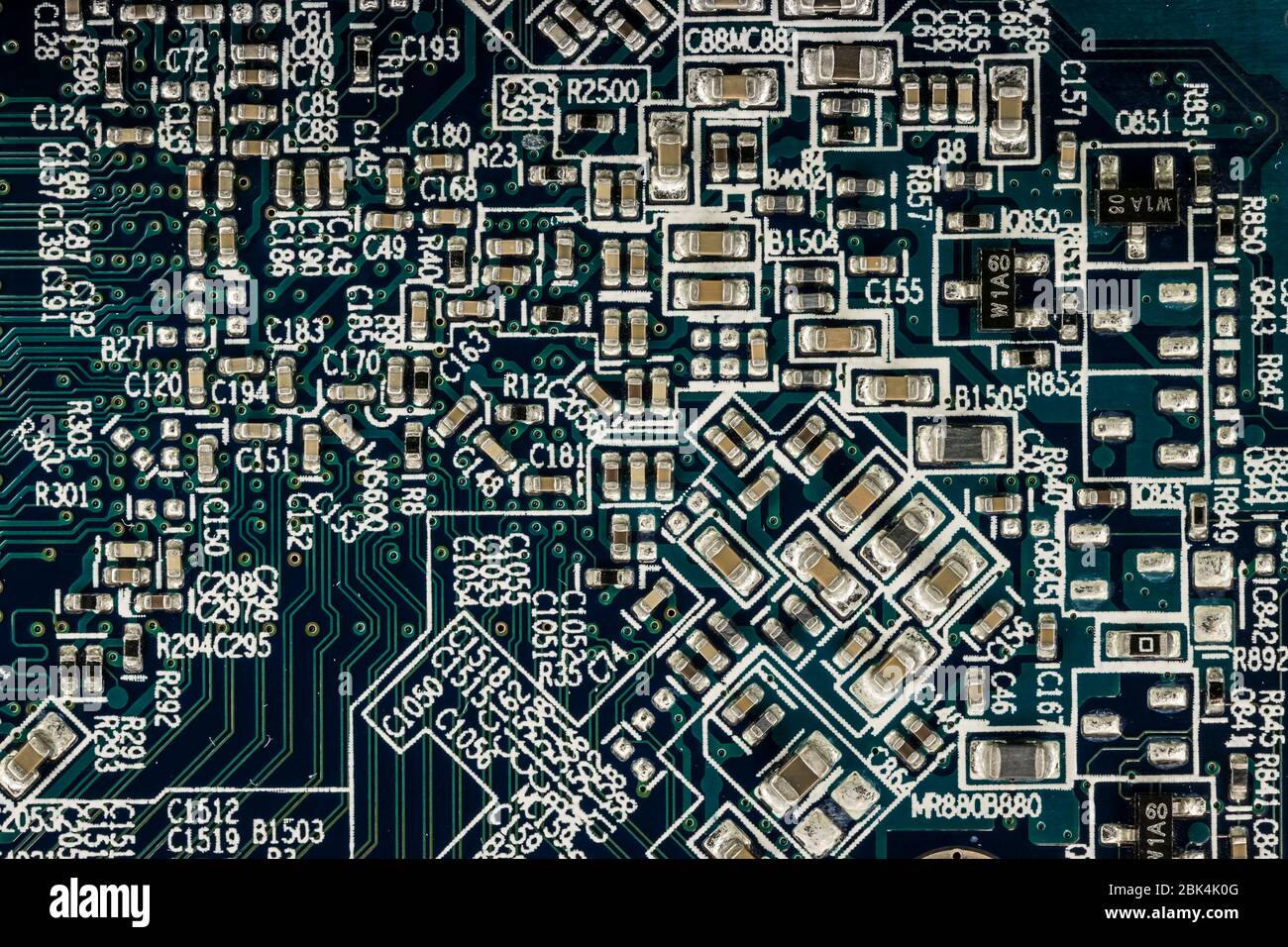 detail of an electronic board Stock Photo