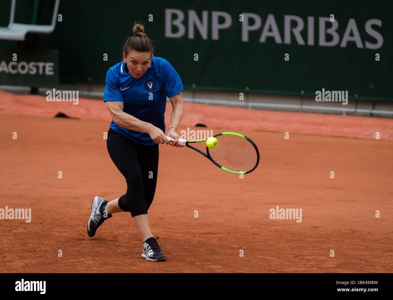 Simona Halep Of Romania Practices At The 2019 Roland Garros Grand Slam Tennis Tournament Stock Photo Alamy