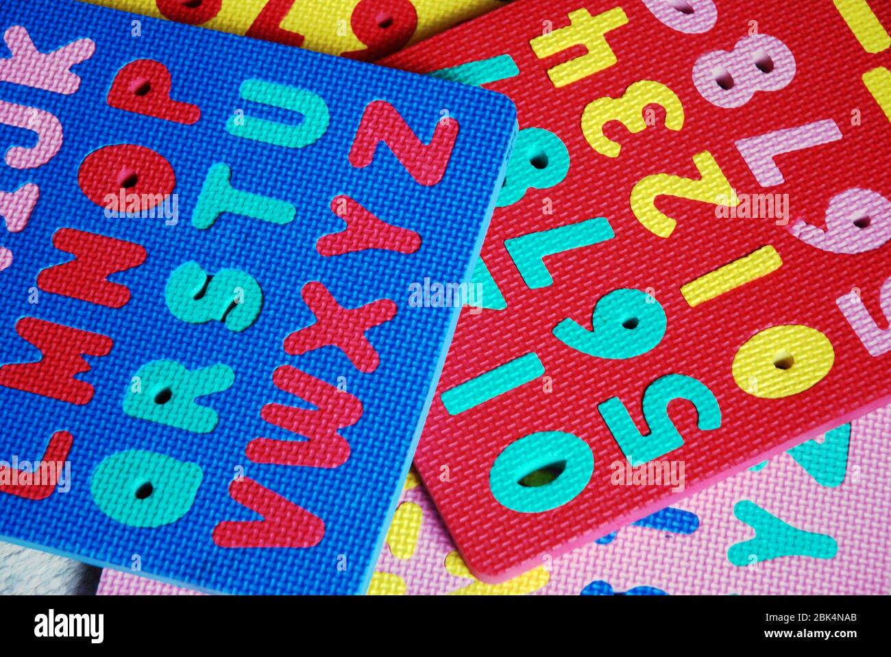 Alphabet foam puzzle hires stock photography and images Alamy