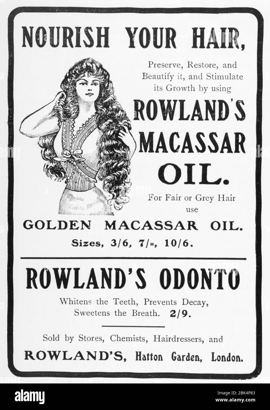 Hair product historical Black and White Stock Photos & Images Alamy