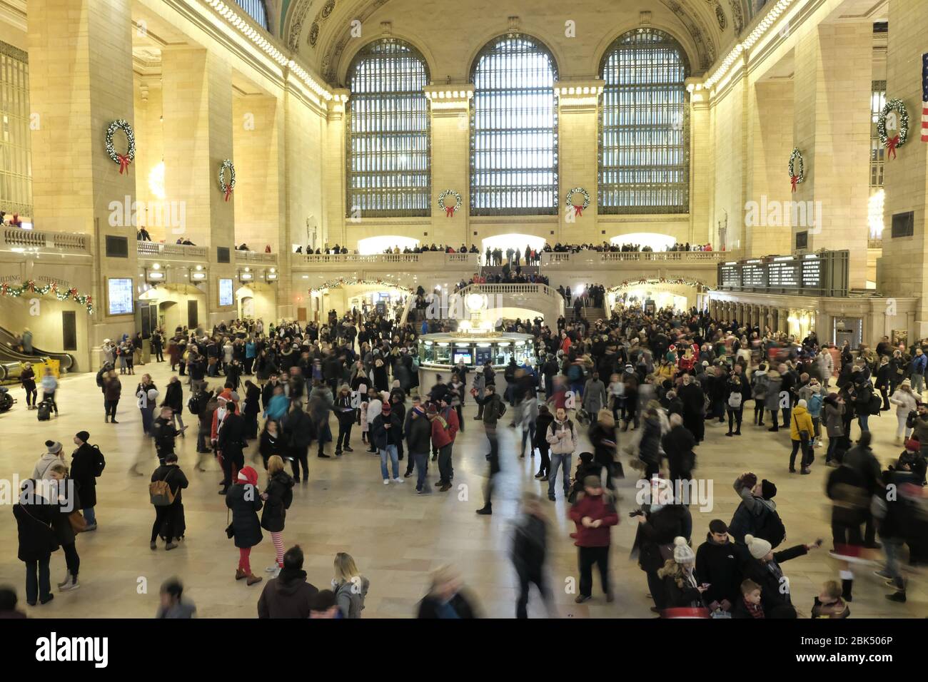 New York, NY/USA-December 2017: Grand Central Terminal (GCT) , the main Railway Station, 42nd Street and Park Avenue, Midtown Manhattan Stock Photo