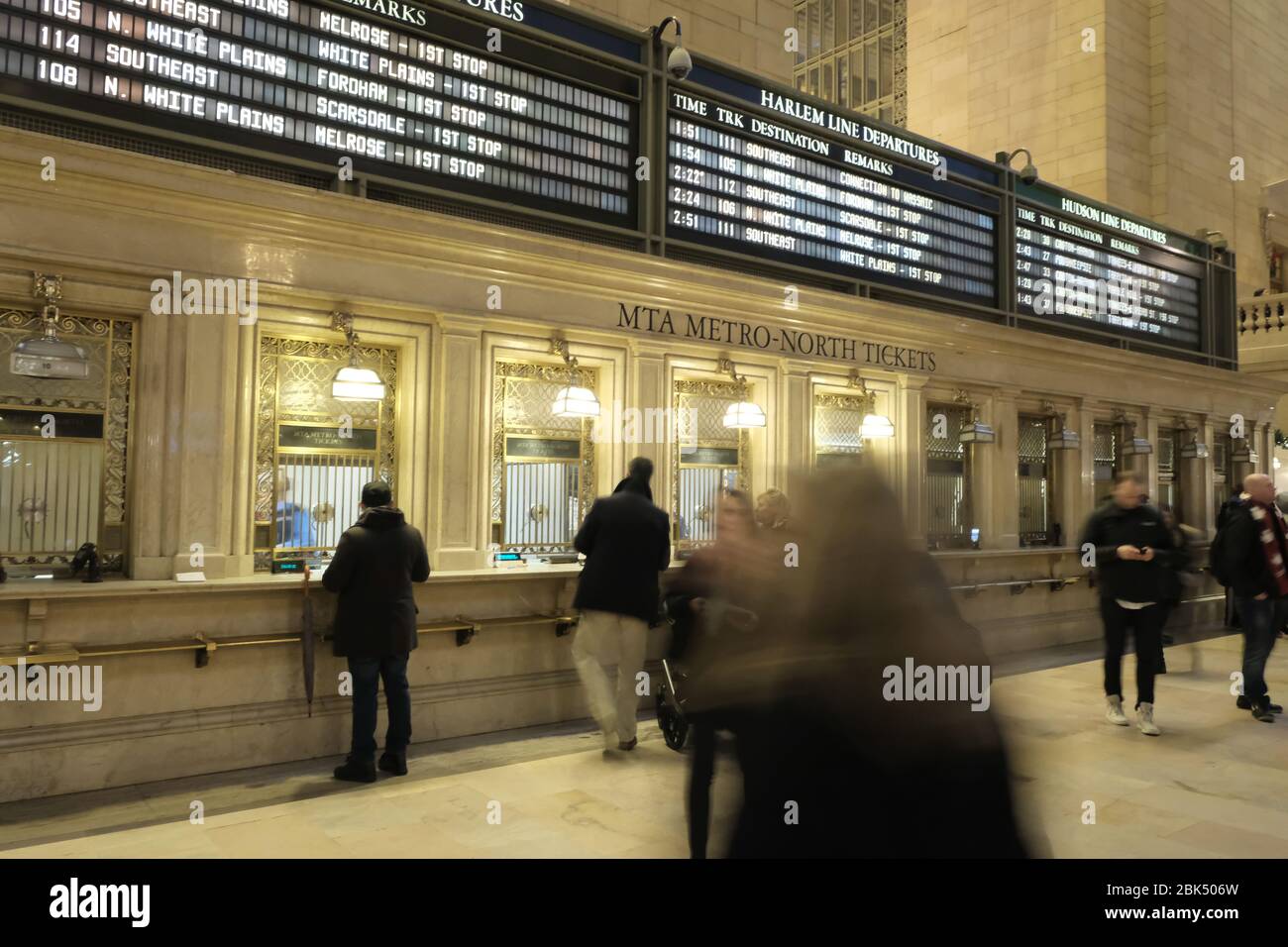 New York, NY/USA-December 2017: Grand Central Terminal (GCT) , the main Railway Station, 42nd Street and Park Avenue, Midtown Manhattan Stock Photo