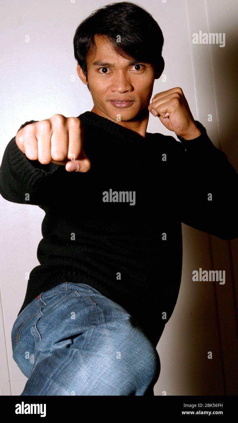Portrait of Tony Jaa from the film "OngBak"photographed at the Ritz