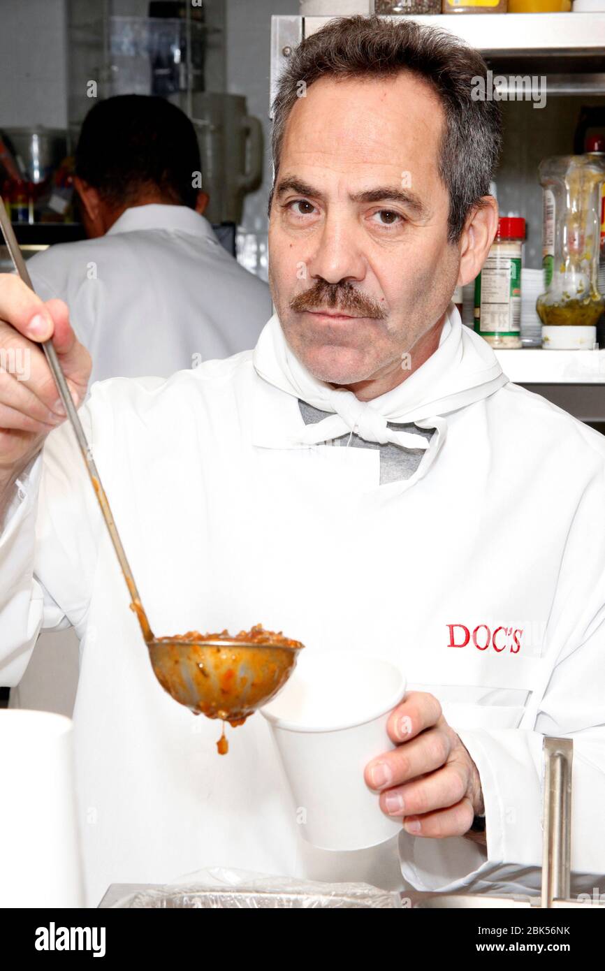 The Soup Nazi aka Larry Thomas pictured at Doc's Gourmet Cafe And Soup