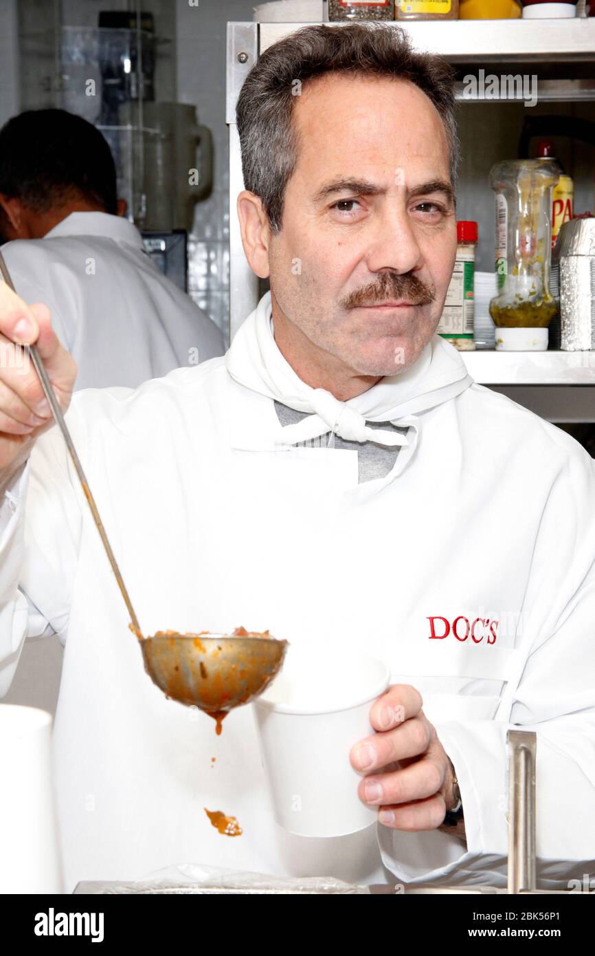 The Soup Nazi aka Larry Thomas pictured at Doc's Gourmet Cafe And Soup