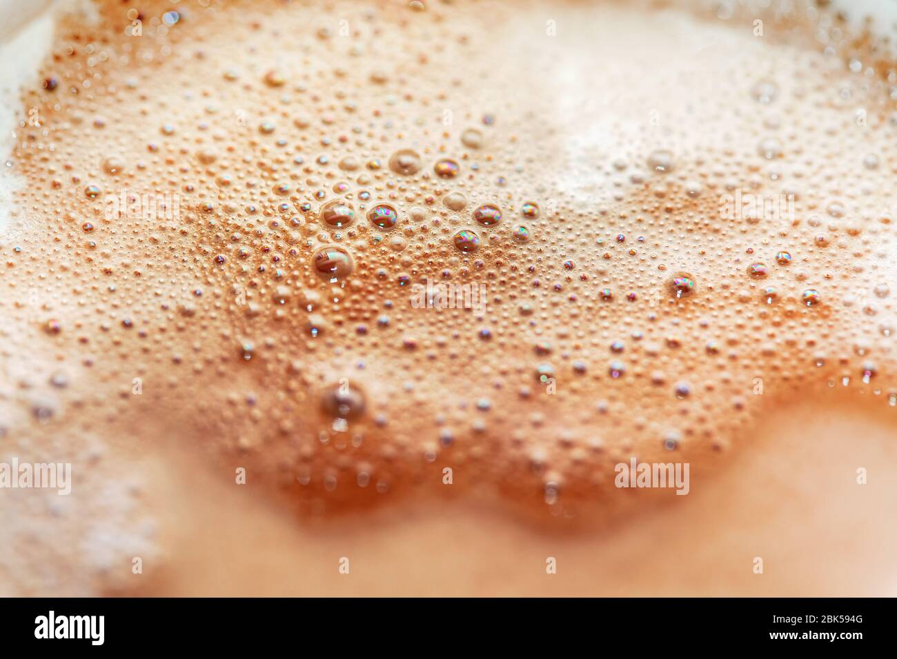 morning coffee foamy surface in the cup Stock Photo Alamy