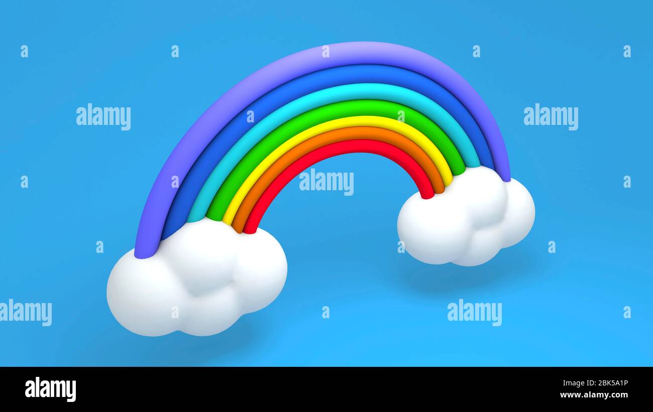 Rainbow illustration hi-res stock photography and images - Alamy