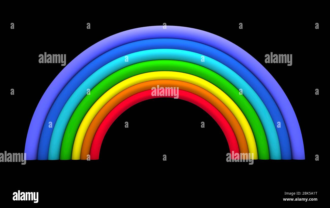 Rainbow illustration hi-res stock photography and images - Alamy