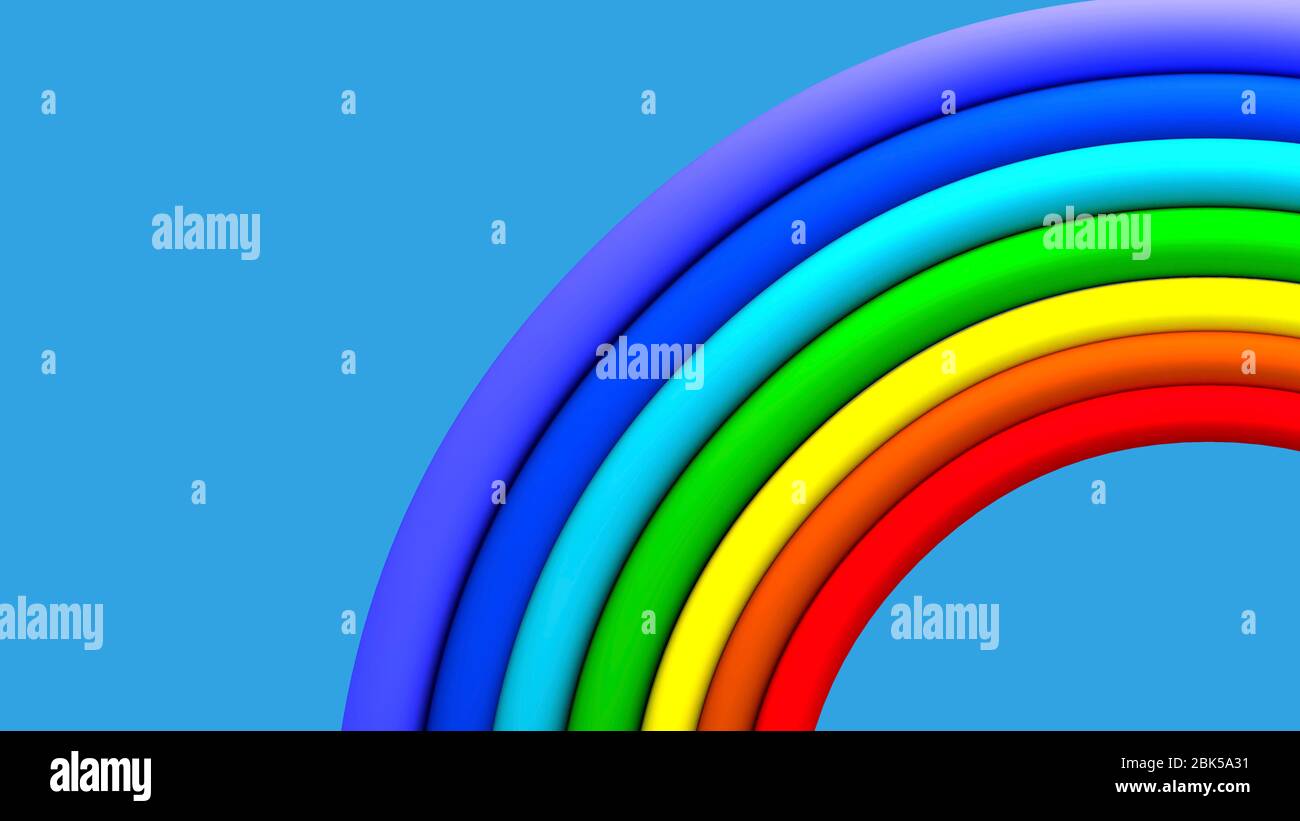 Rainbow illustration hi-res stock photography and images - Alamy
