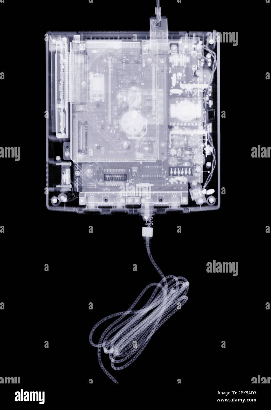 Games console, X-ray. Stock Photo