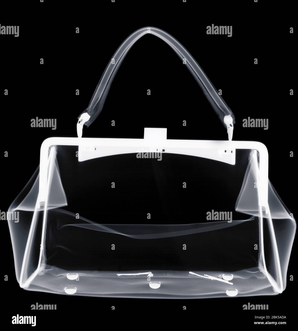 Handbag, X-ray. Stock Photo