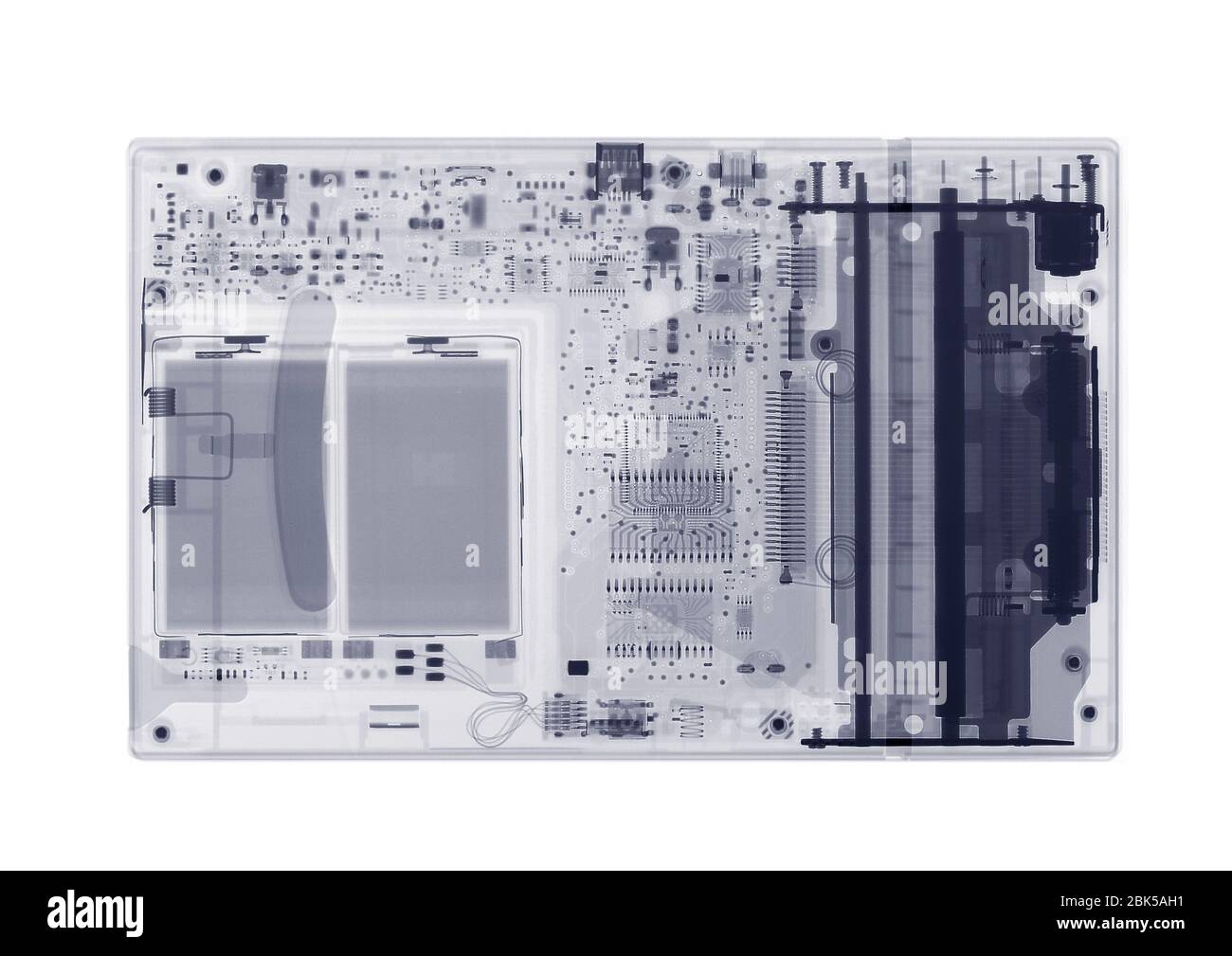 Portable printer, X-ray. Stock Photo