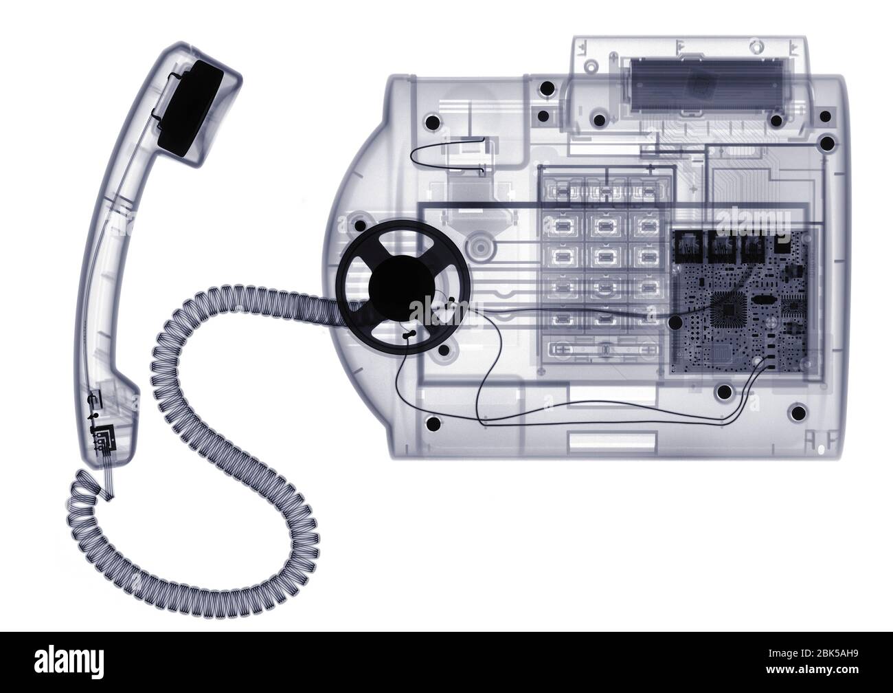 Main switchboard telephone, X-ray. Stock Photo
