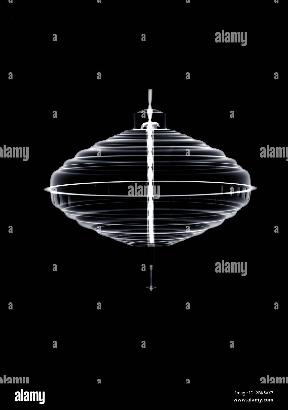 Mechanical spinning top, Xray Stock Photo Alamy