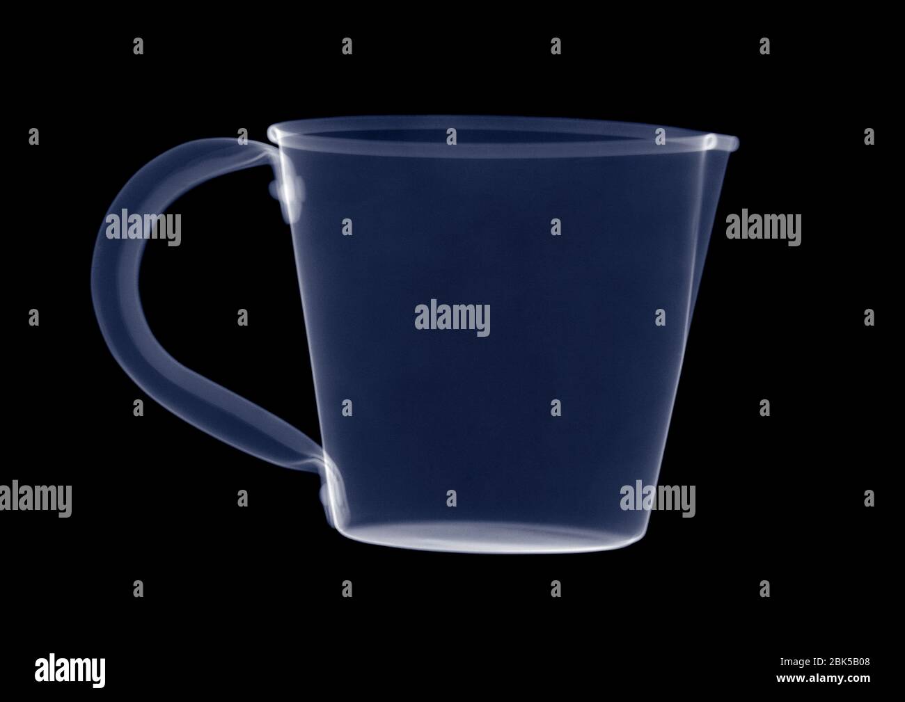 Measuring jug, X-ray. Stock Photo