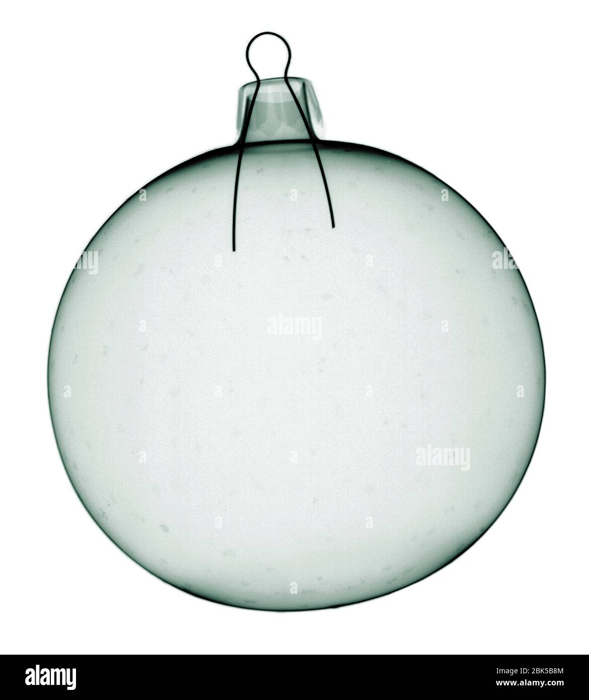 Festive bauble, X-ray. Stock Photo