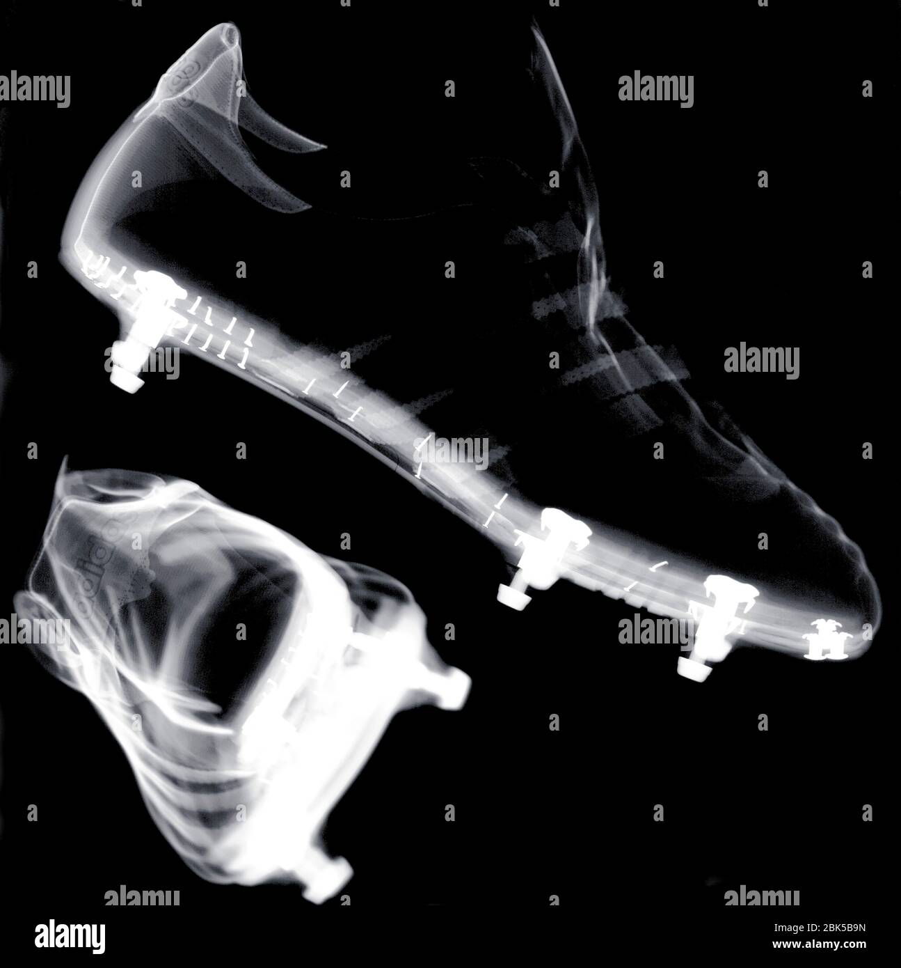 Football boots, X-ray Stock Photo - Alamy